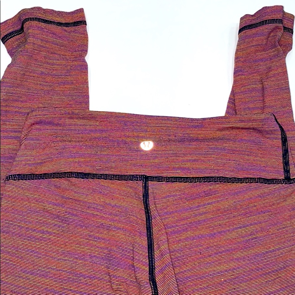 Lulu Lemon Rainbow Cropped Leggings